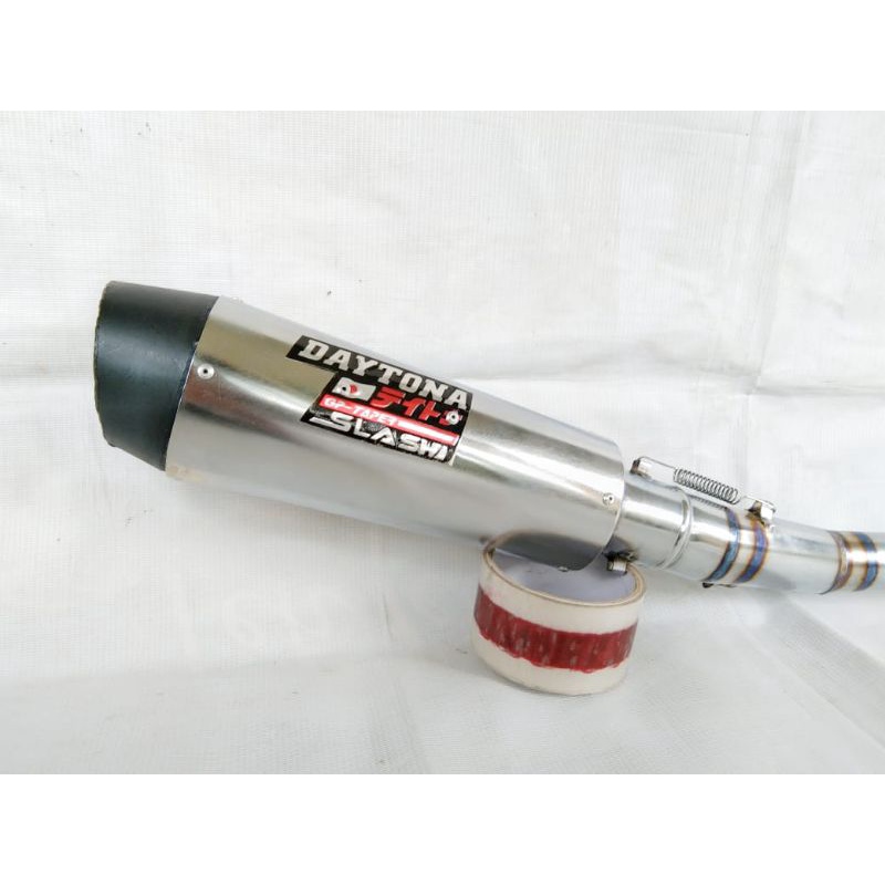 knalpot racing Daytona supra x 125 karisma revo absolute blade revo fiit/fi