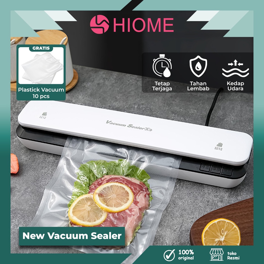 HIOME Plastik Vacum embos / Vakum Sealer / Vacum listrik / Plastik sealer / Plastik vakum / Termurah