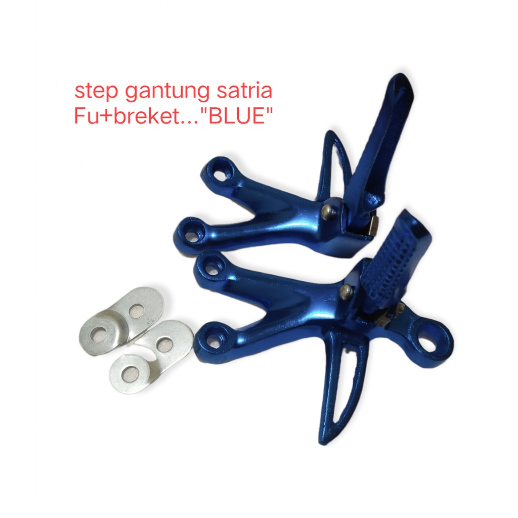 step gantung satria Fu+breket warna BIRU power Fu+breket warna BIRU