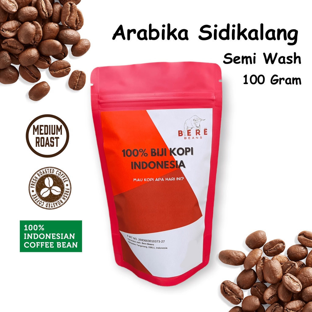 

Kopi Arabika Sidikalang Sumatera Utara Indonesia 100 GRAM Biji Bubuk Coffee Beans Arabica Coffe Bean