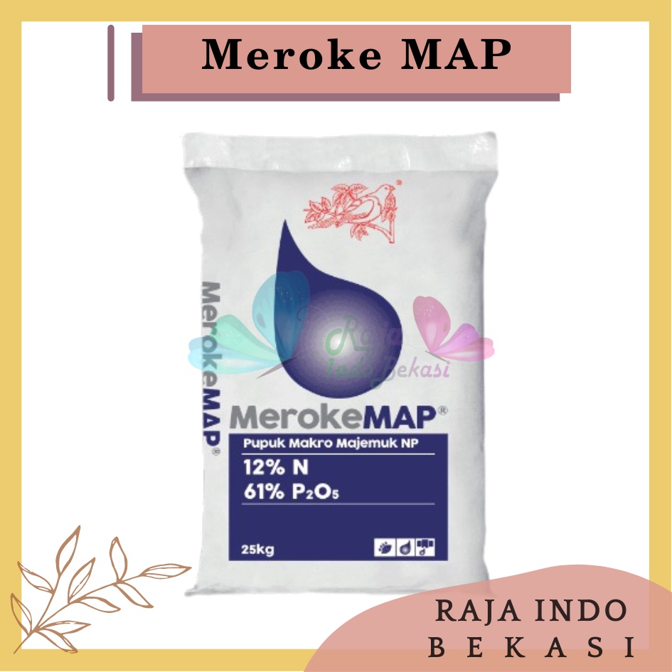 Pupuk Meroke MAP Kristal Putih Cocok untuk Hidroponik Kemasan 400gram 1kg