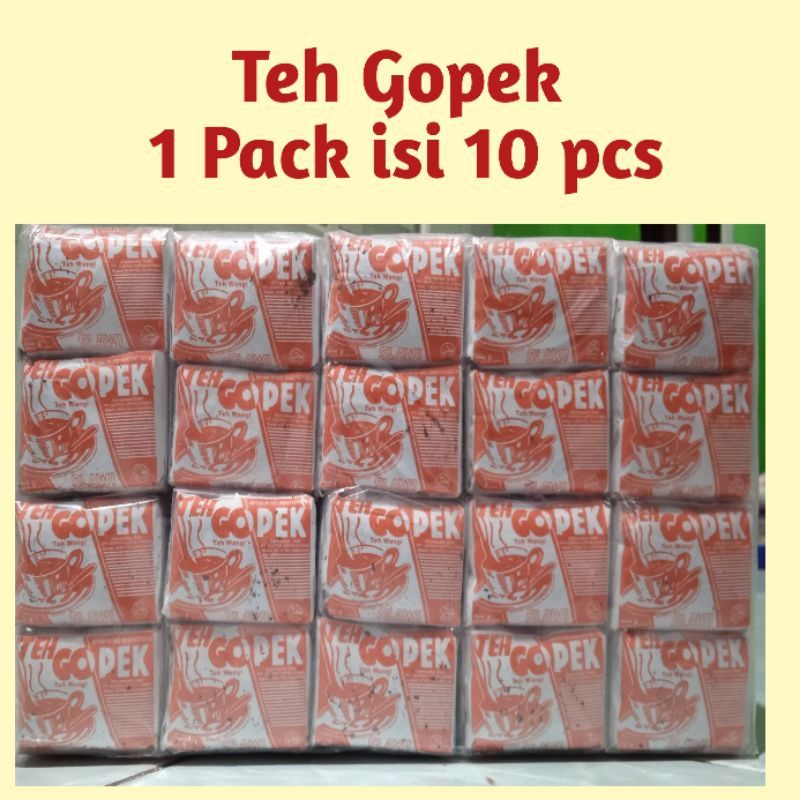 

Teh Gopek Super Premium Slawi 1 Slop isi 50 pcs