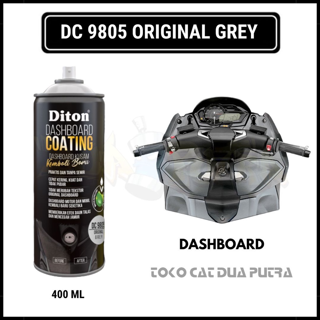 Diton Premium 400ml DC 9805 Dashboard Coating Original Grey