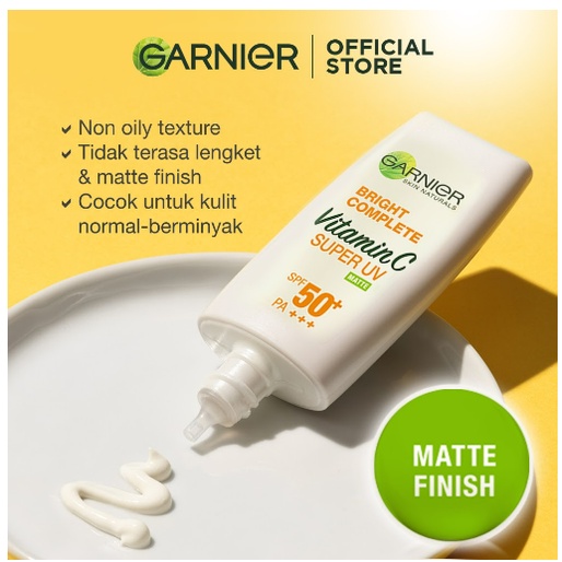 Garnier Bright Complete Super UV Spot Proof SPF 50+ PA+++ 30ml - Skincare Wajah Sunscreen Sunblock (Light complete)