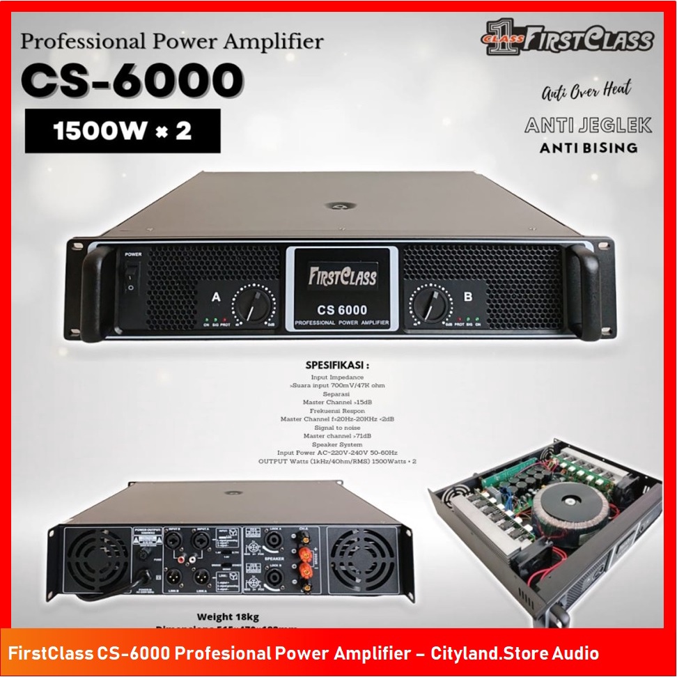 Power Amplifier Firstclass Cs-6000 Original