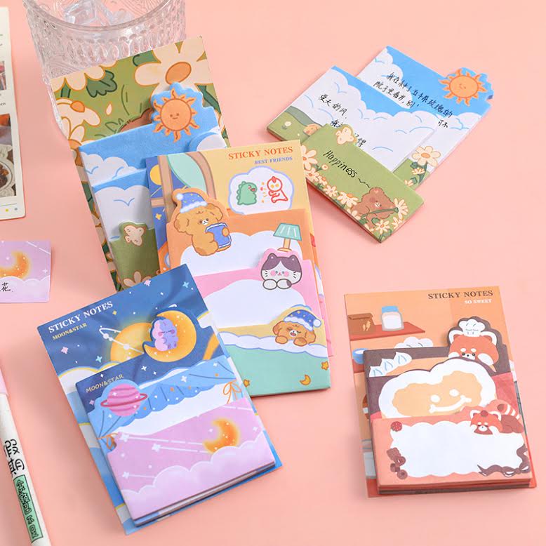 OVERFLOWS.ID STICKY NOTE SET / MEMOPAD / STICKY NOTE LUCU