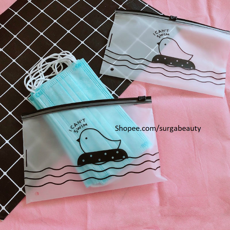 Tempat Penyimpanan Masker Pouch Masker Transparan /Mask holder