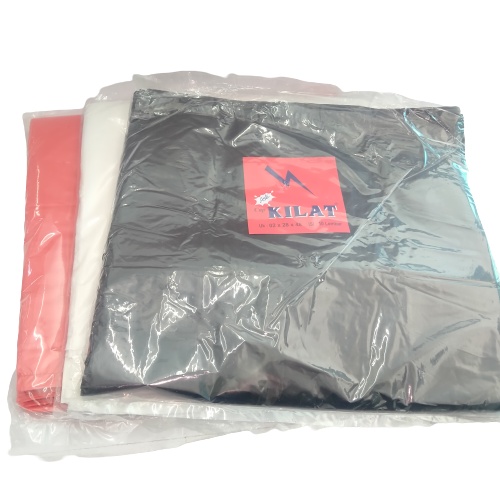 [2 Pack] Kresek Hitam Kilat 02 x 28 | Kresek Putih Kilat 02 x 28 | Kresek Merah Kilat 02 x 28