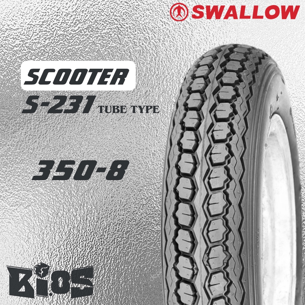 BAN SWALLOW S-231 TUBE TYPE BAN VESPA RING 8 &amp; 10