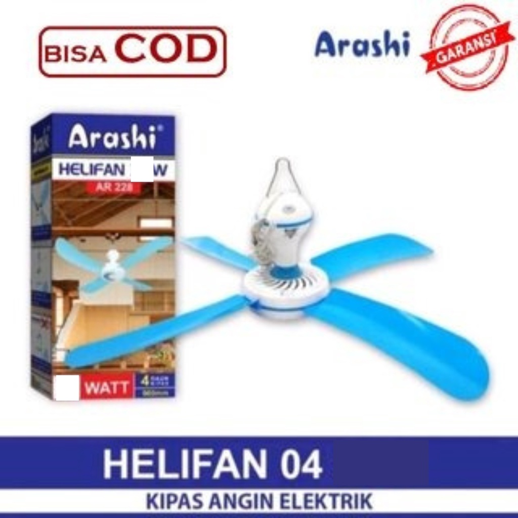 KIPAS ANGIN GANTUNG ARASHI 25 WATT HELIFAN TIPE-30 KIPAS ANGIN PLAFON 25watt