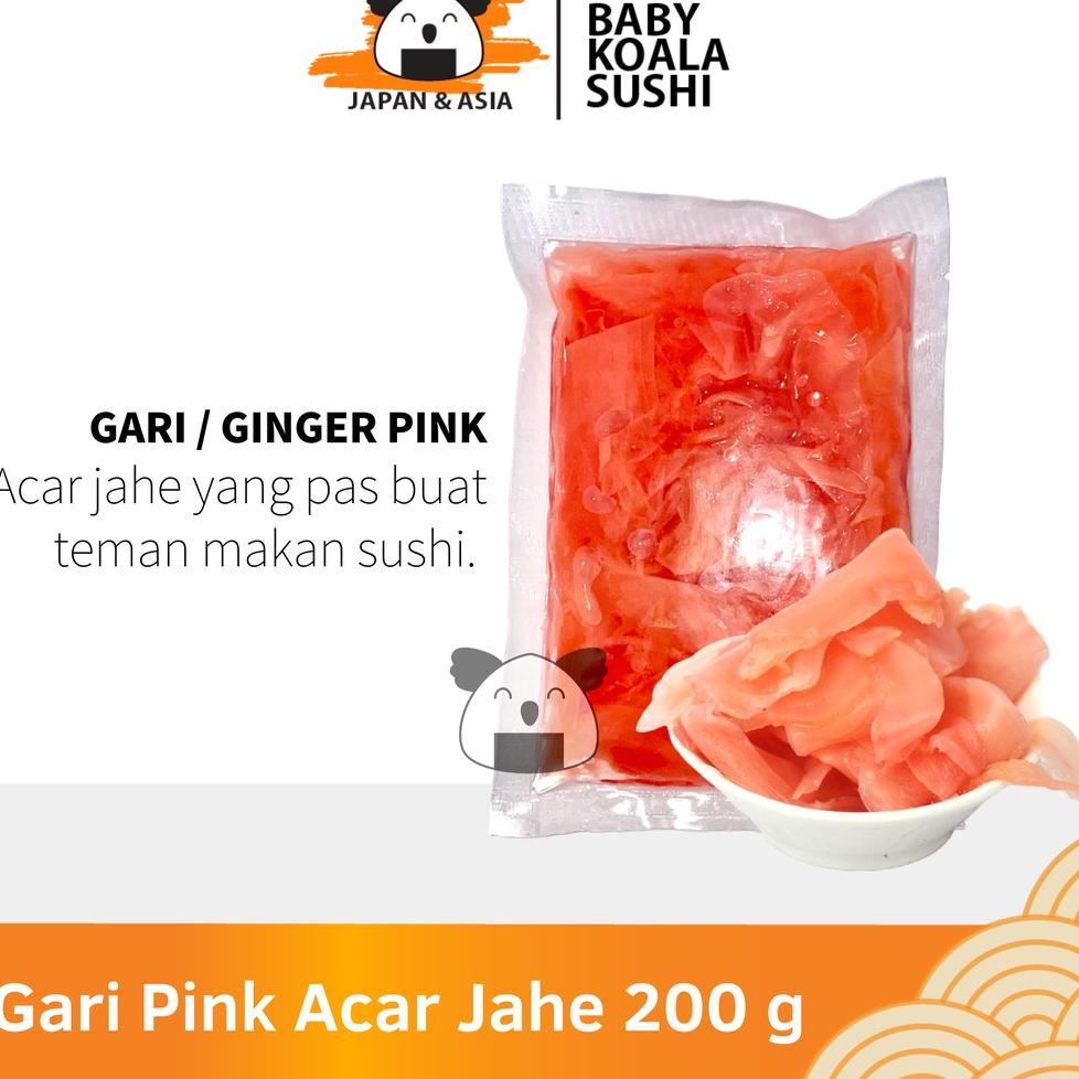 

『MPD』 GARI PINK Acar Jahe Pink Manis 200 g Halal │ Gary Pink Import Ginger Pickled for Sushi │ Acar Jahe