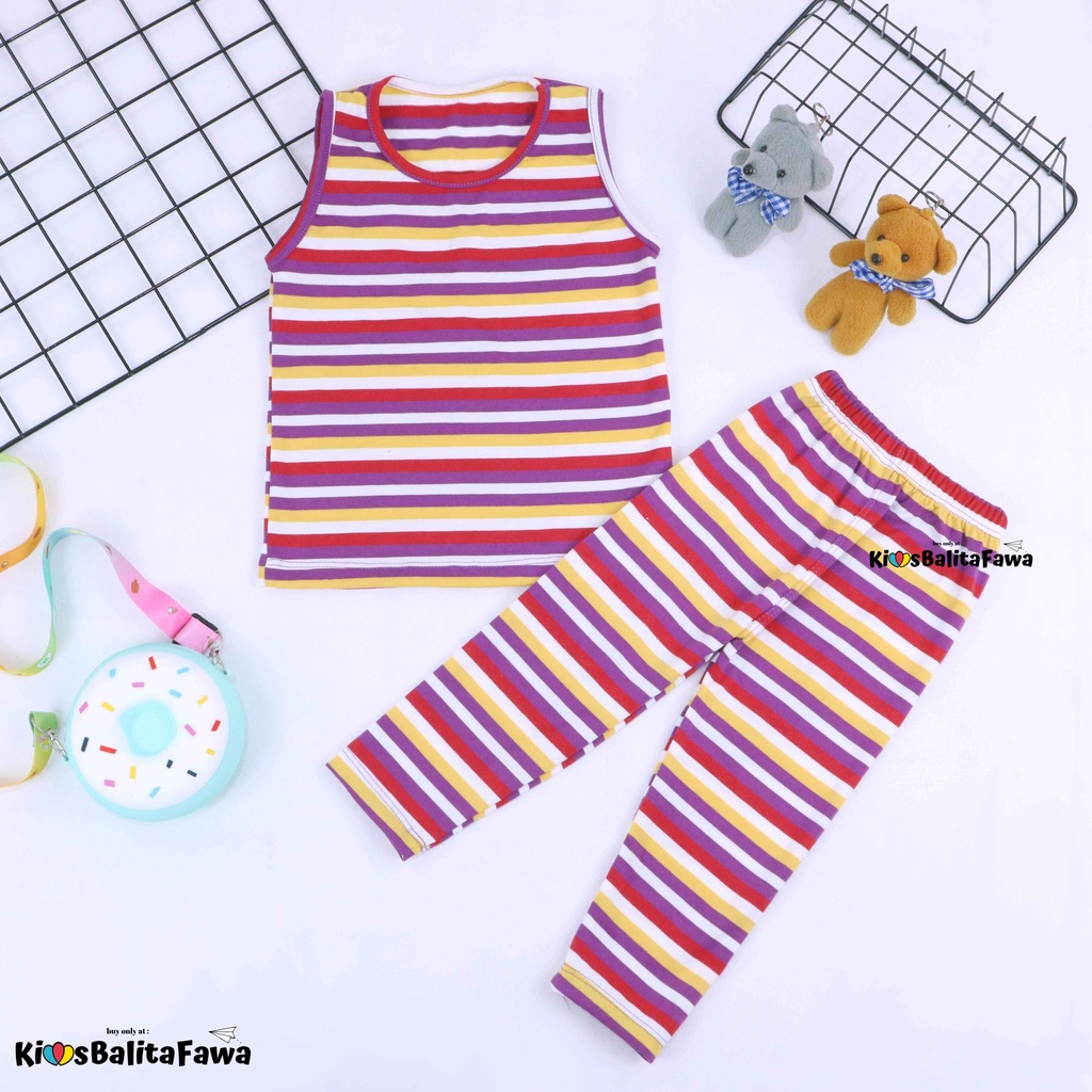 Set Sherly uk Bayi - 4 Tahun / Setelan Tanktop Celana Panjang Legging Kaos Baby Baju Bayi Anak Perempuan Babycinnamon