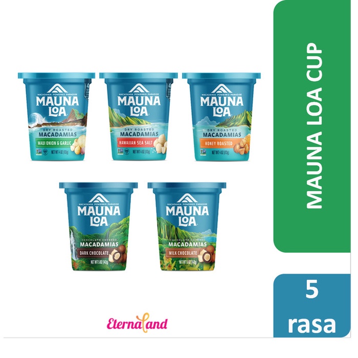 

Mauna Loa Macadamias Cup - kacang macadamia impor usa