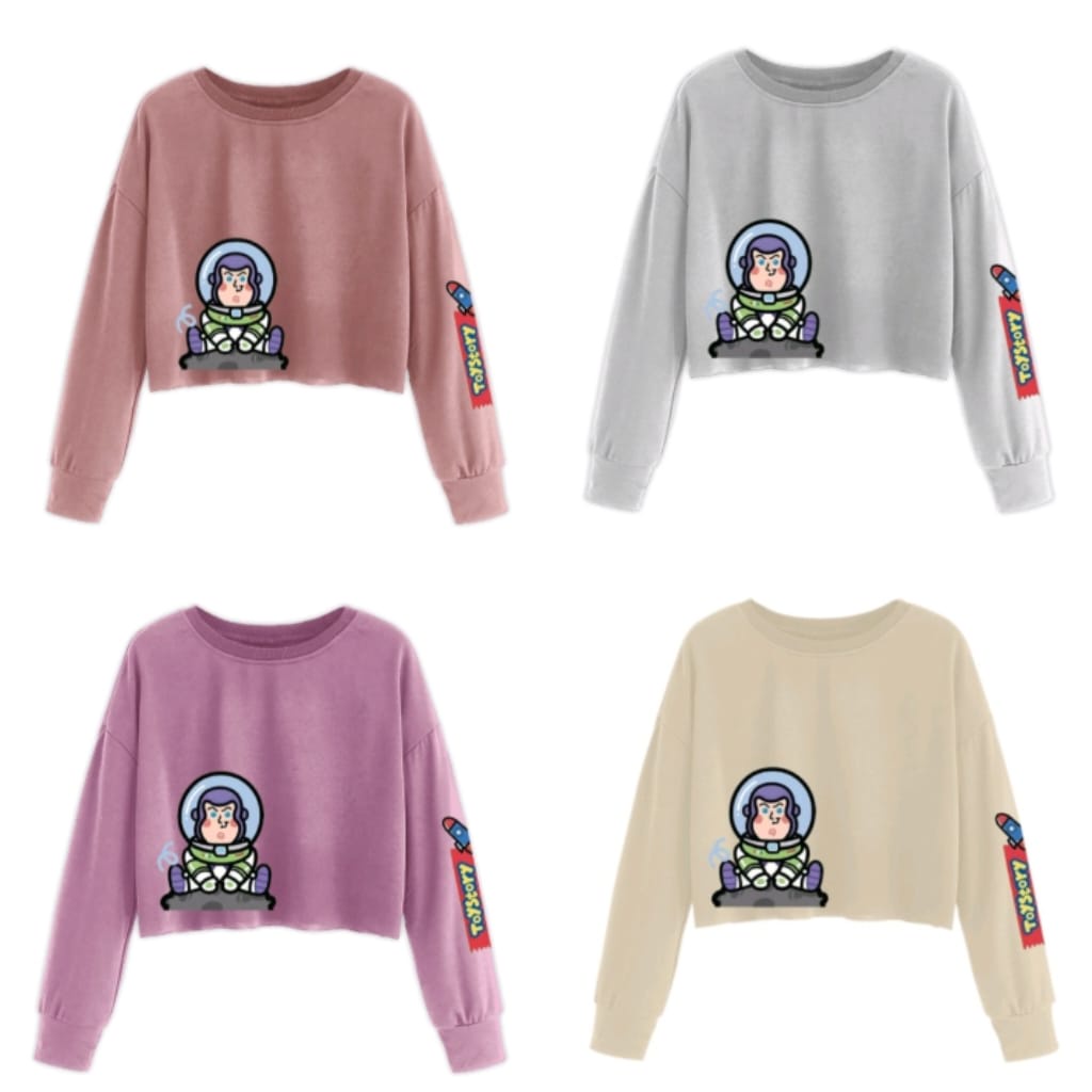 CUTE MINI BUZZ SWEATER CROP TOY STORY V1