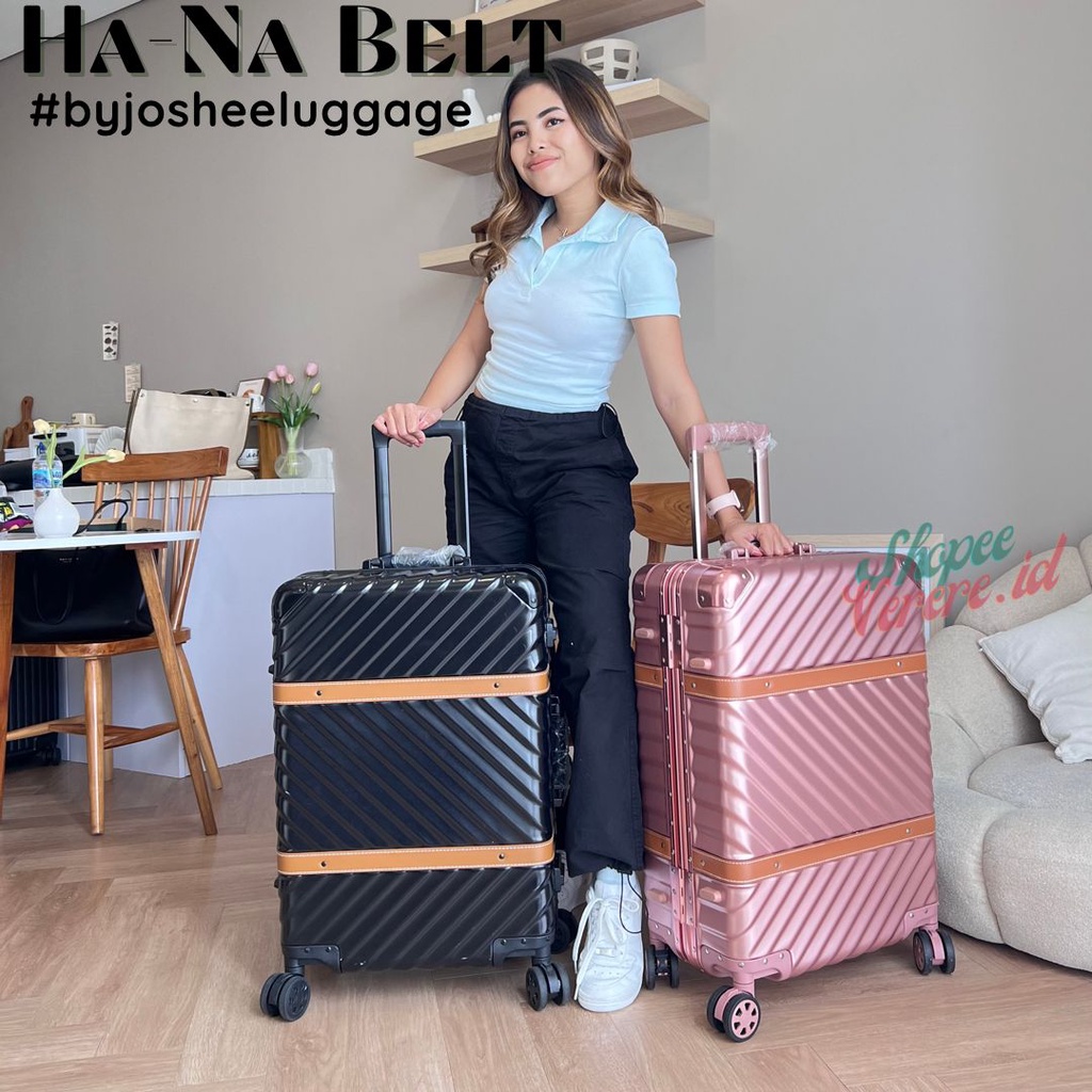 Koper HA-NA BELT Series Cabin Size 20 Inch Baggage Size 24 Inch  Aluminium Frame TSA Lock SuitCase