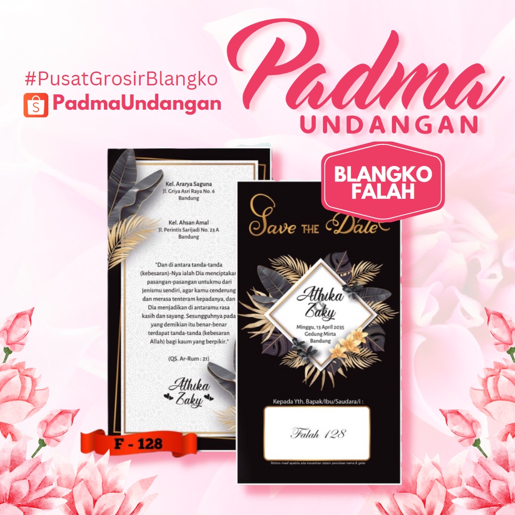 Blangko Undangan Falah 128 | PadmaUndangan