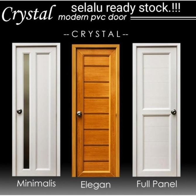 Pintu Kamar Mandi/Kamar Tidur Pvc Crystal Best Seller Emeraldmartt