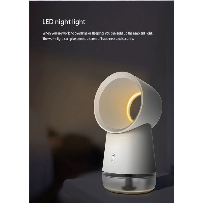 NeSugar Little Sunny Kipas Angin Bladeless 3 in 1 Humidifier Night LED - R011