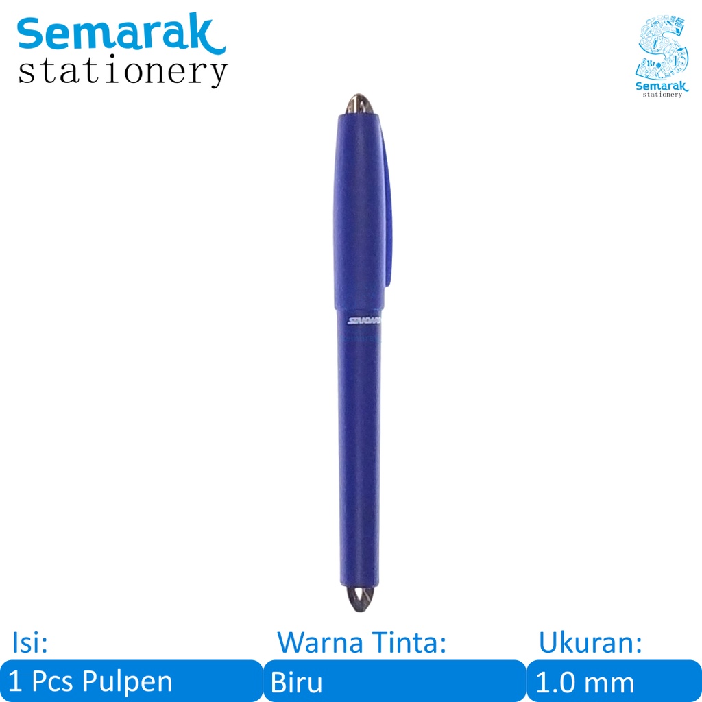 

Standard Boldliner Elite Signature Pen Pulpen Gel Tanda Tangan Tebal 1.0 - Biru