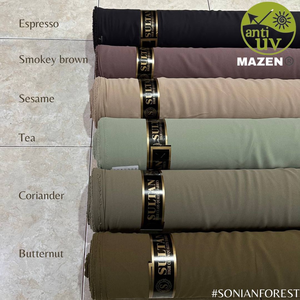KAIN ABAYA SULTAN MAZEN ANTI UV LIMITED EDITION - SONIAN FOREST