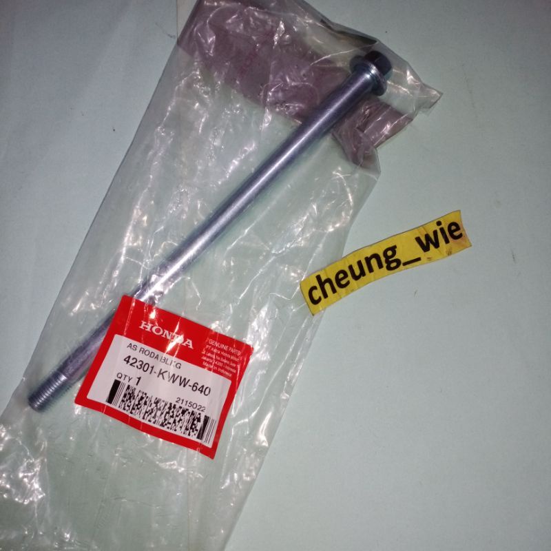 42301KWW640 As Roda Belakang only Honda New Supra X 125 F1 2014 -2020 tipe jari jari/Karisma/Supra F