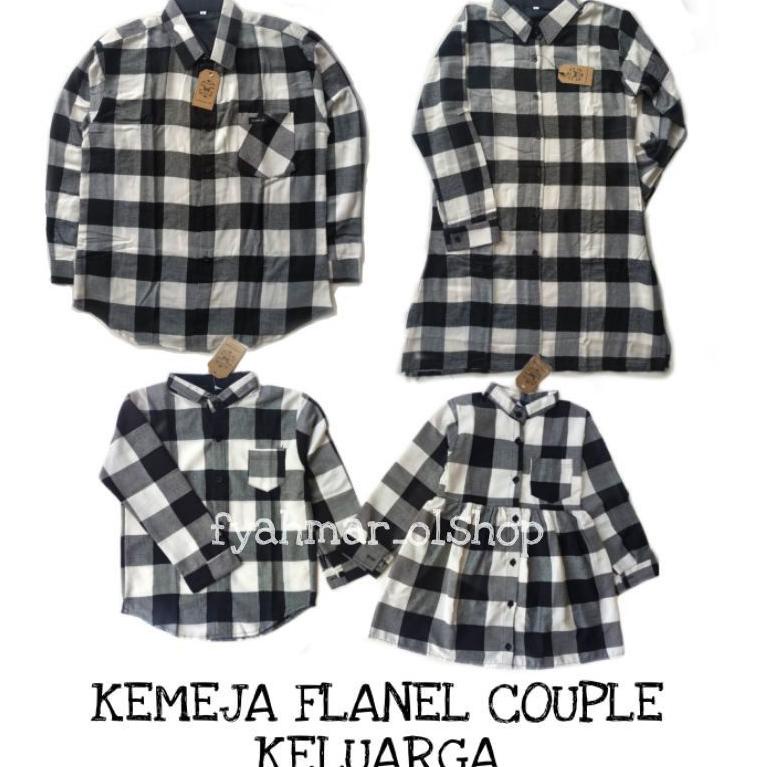 TERBARU KEMEJA FLANEL COUPLE KELUARGA / KEMEJA FLANEL PRIA / TUNIK WANITA / KEMEJA COUPLE ANAK