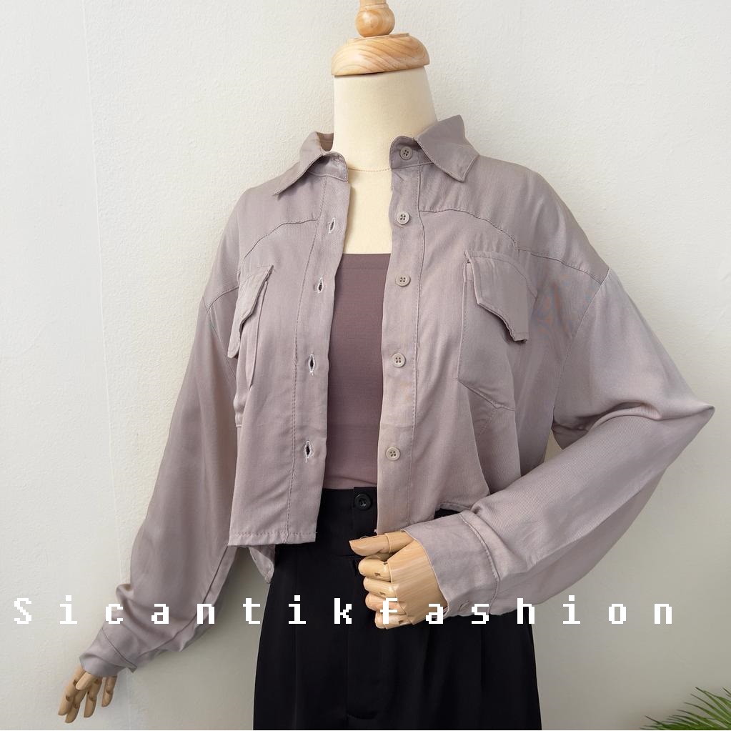 Blouse Wanita Lengan Panjang // Atasan Cewek Korean Style