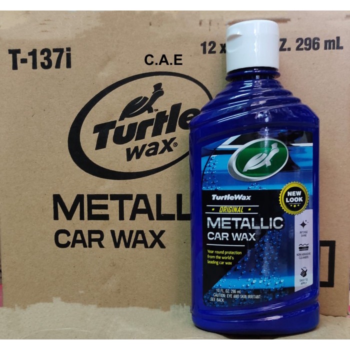 Turtle Wax Metallic Car Wax Obat Poles Pengkilap Body Tanpa Busa/ Spons Silicone Silikon Glaze Metal