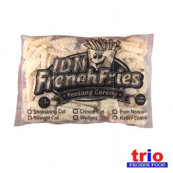 French Fries Kentang Goreng Shoestring Crinkle Cut Import 500gr