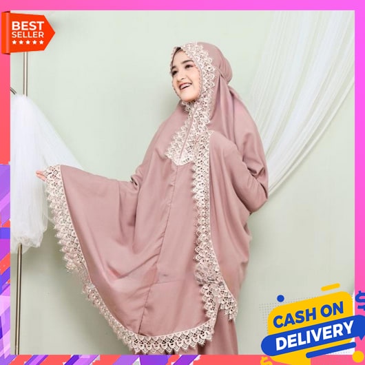 Mukena Dewasa Terbaru 223 Jumbo Bahan Adem Alat Sholat Wanita Terusan Bali Putih Mukenh Seserahan Pe