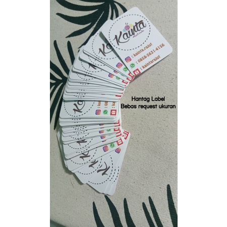 

Hantag Label Produk isi 50pcs