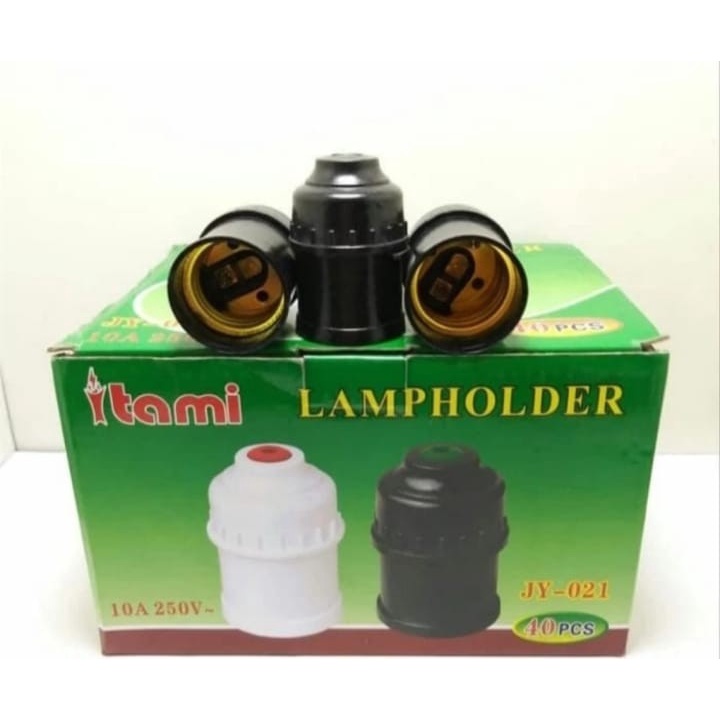 LAMP HOLDER/ FITTING GANTUNG BLACK JY-021 ITAMI