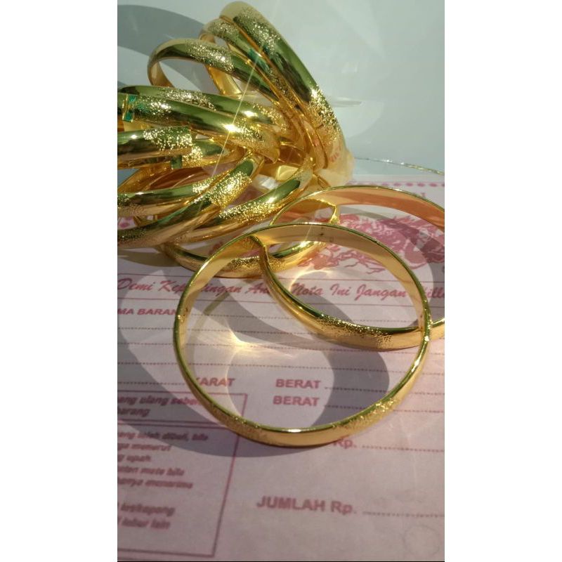 gelang tangan wanita Bangkok Emas 24k sepuhan Emas Muda