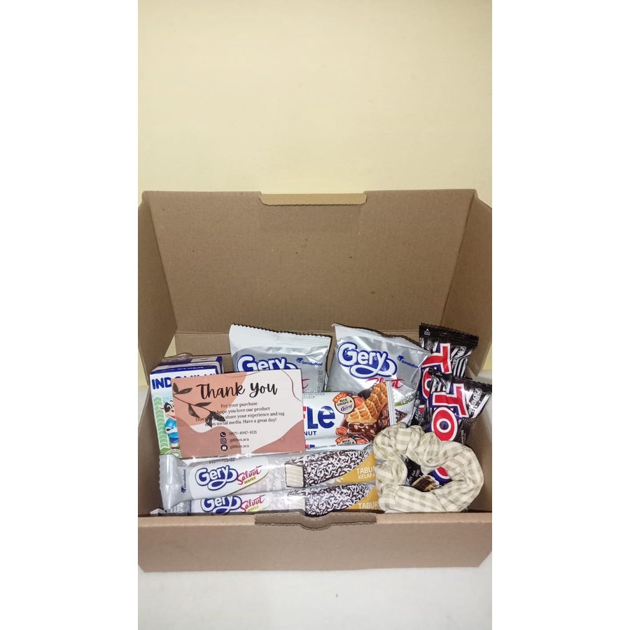

[READ STOCK] Snack Box Putih