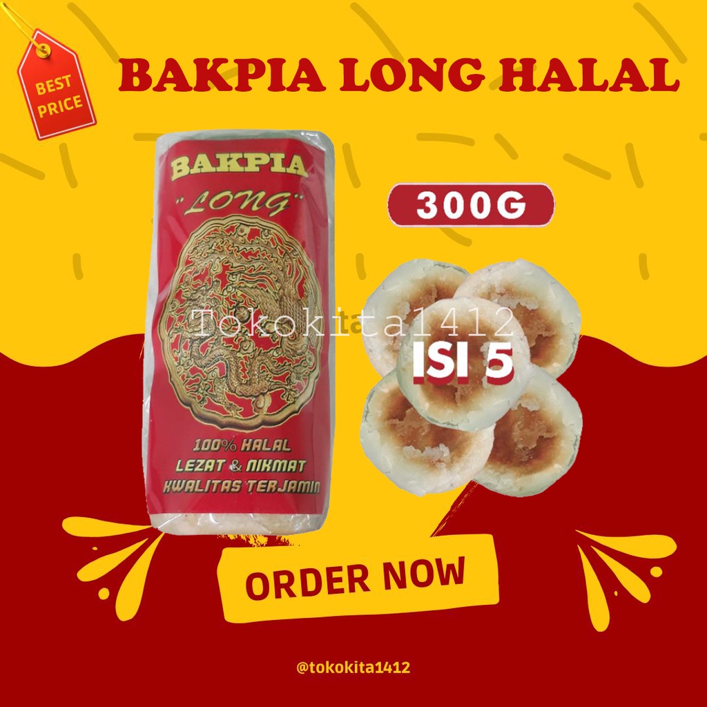 Bakpia Long isi 5 Halal Kacang