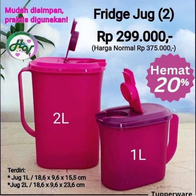 teko air Tupperware Fridge Jug