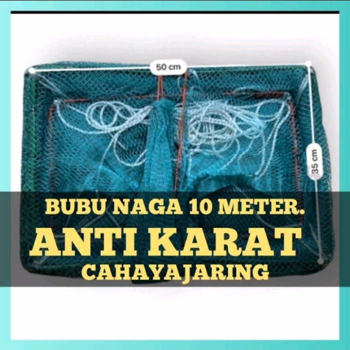 Terlaris Bubu Naga Udang 10 Meter / Bubu Jebakan Ikan / Bubu Naga 10 Meter