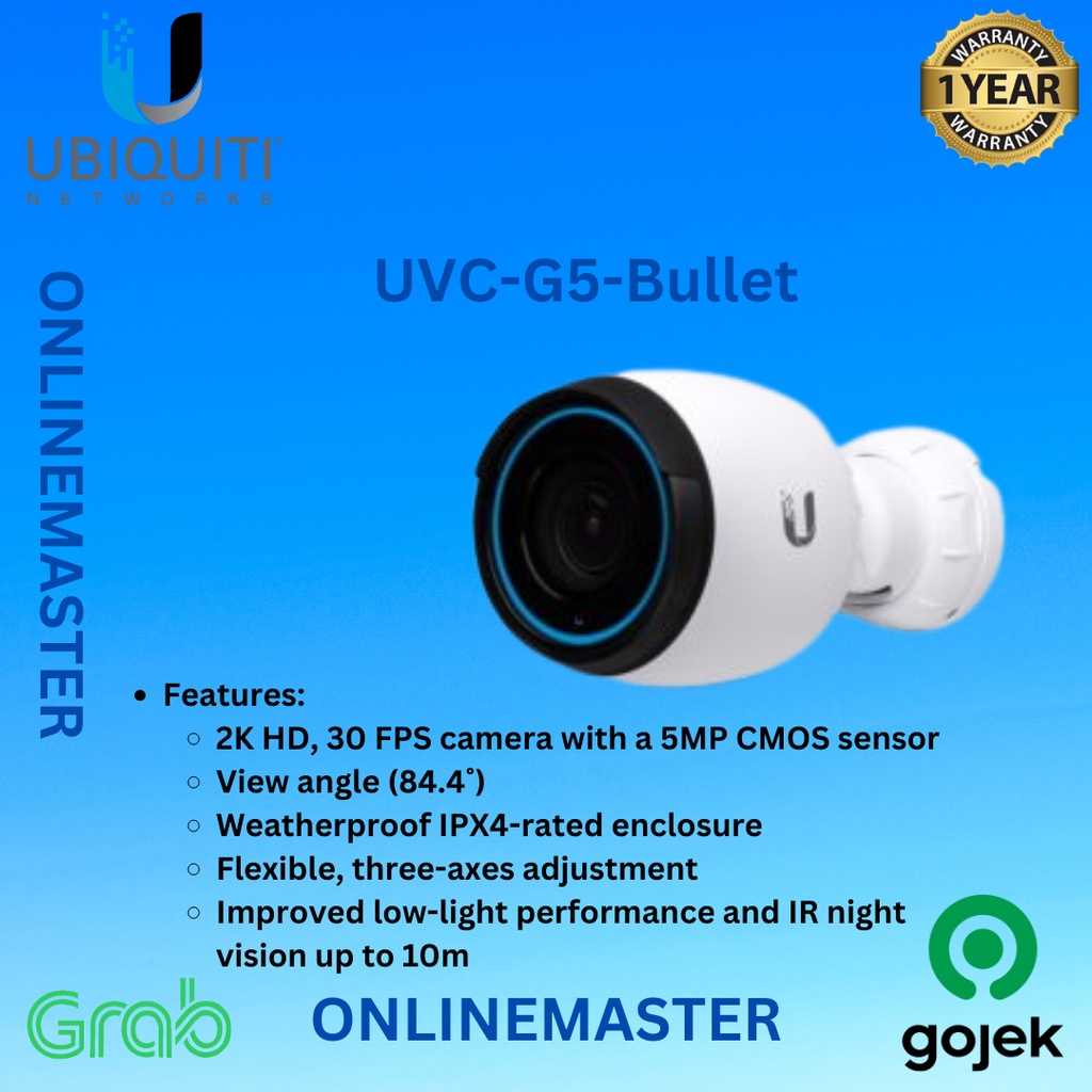 Ubiquiti Camera G5 Bullet UVC-G5-Bullet