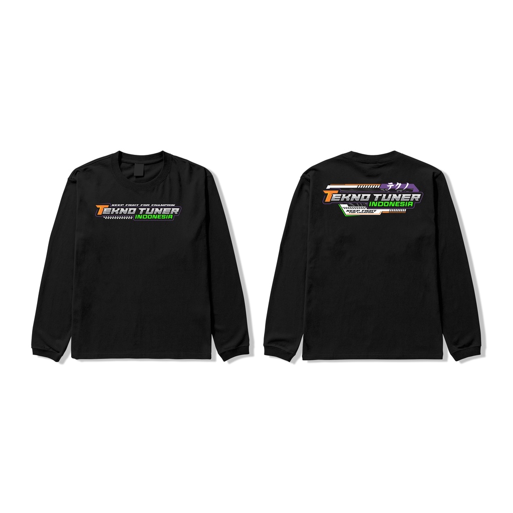 KAOS BAJU LENGAN PANJANG TEKNO TUNER INDONESIA RACING BIG SIZE JUMBO KAOS RACING TEKNO TUNER
