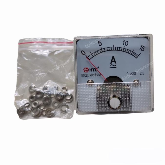 *:*:*:*:*] Panel Meter Pengukur Ammeter Analog AC DC 15A WattMeter Multitester