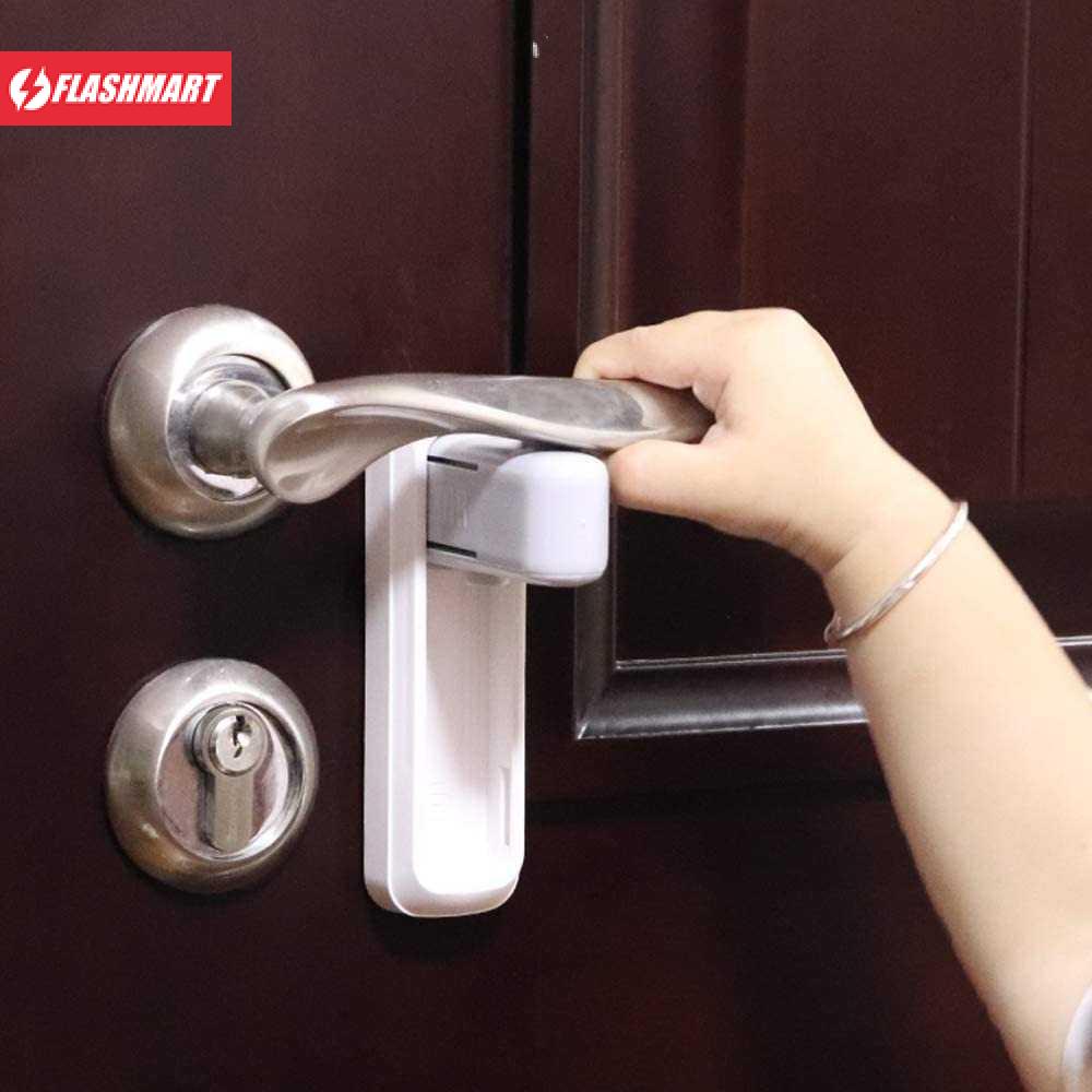 Flashmart Pengaman Gagang Pintu Tempel Door Lever Lock Safety Child - 3M