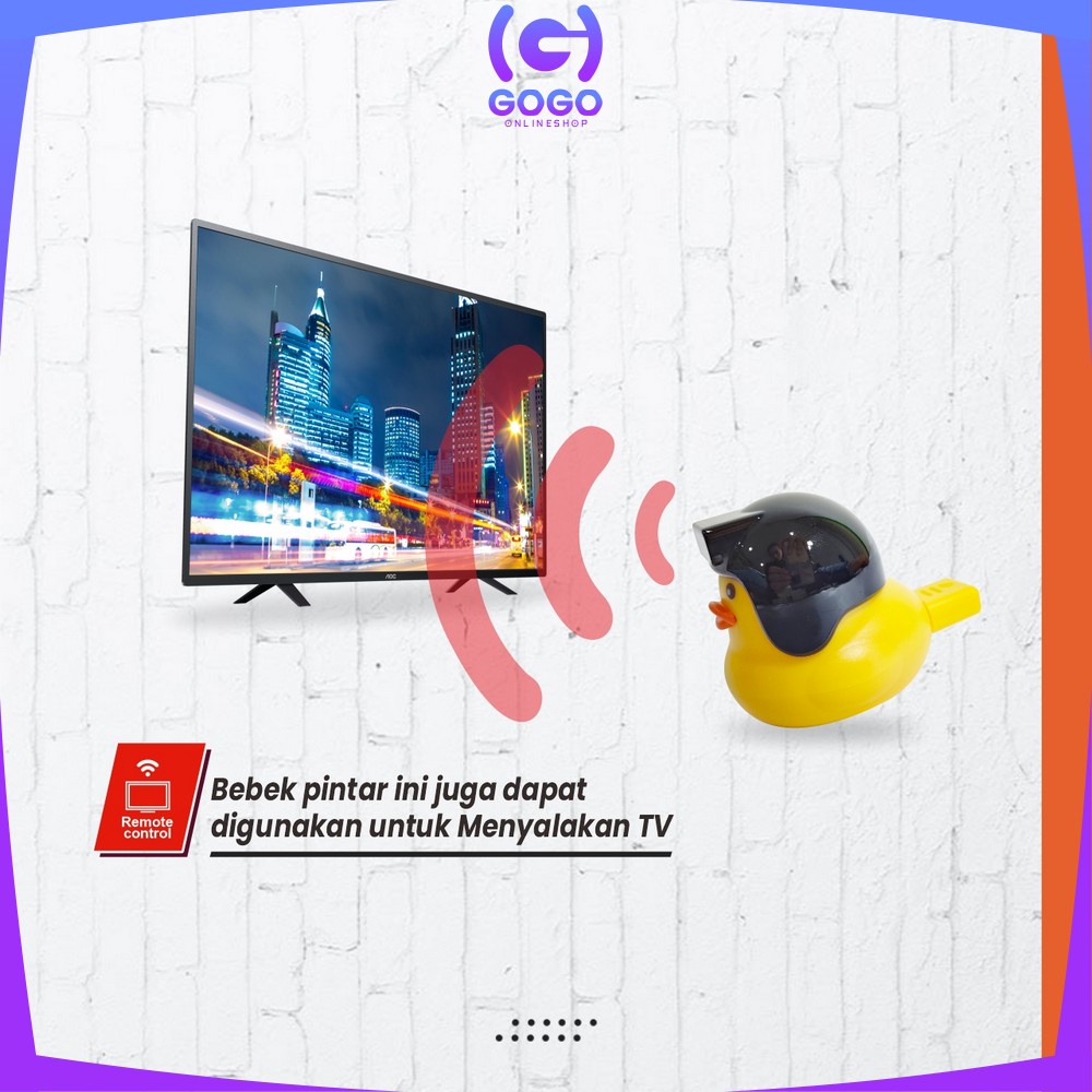 GOGO-C822 Bebek Pintar Perintah Suara Smart Voice Control Remote TV AC / Smart Home Usb Wireless Voice Command Lampu Malam Untuk Kamar