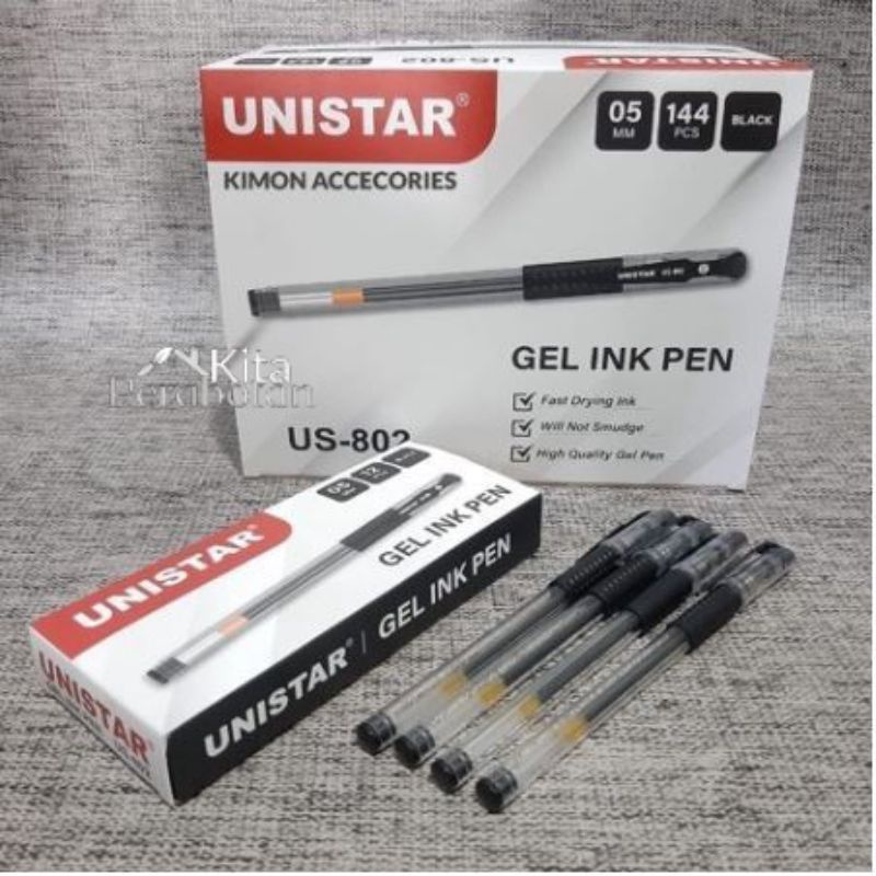 Bolpoin Gel/ Bolpoin Gel Unistar/ Bolpoin Gel murah/ Bolpin gel Bagus/Bolpoin Gel Hitam