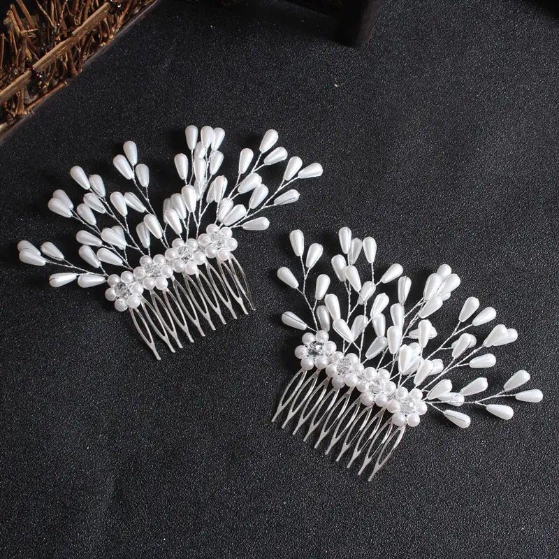 Bride Crown Comb Wedding Alloy Hair Accessoris Jewelry - Sirkam Harga/1pc