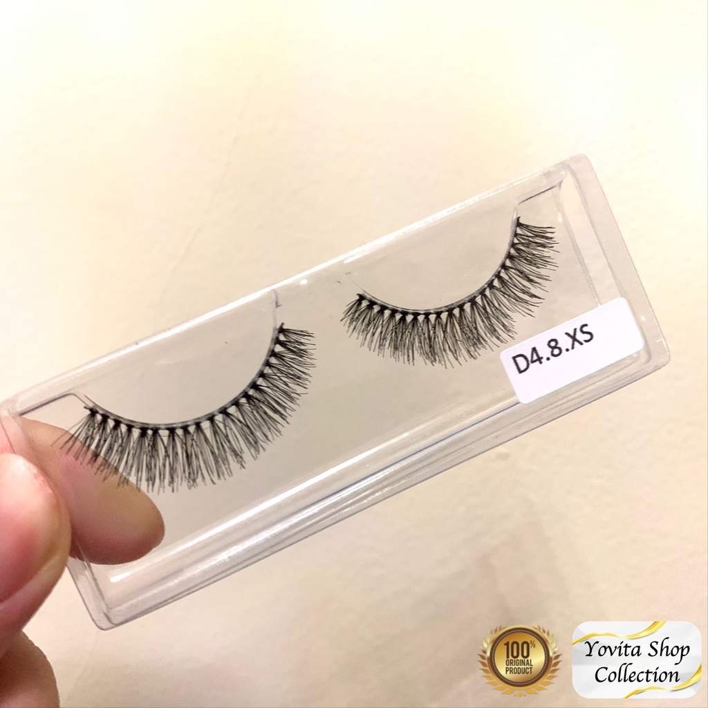 Bulu Mata Palsu Natural Varian D4.8 XS. Fake Eyelash Handmade Premium