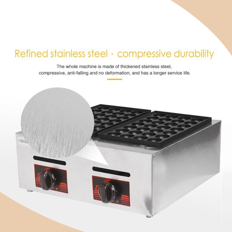 ⭐Newest⭐28/56 Lubang GAS TAKOYAKI BAKER / MESIN PEMBUAT TAKOYAKI / MESIN CETAKAN KUE CUBIT / Panci Bakso