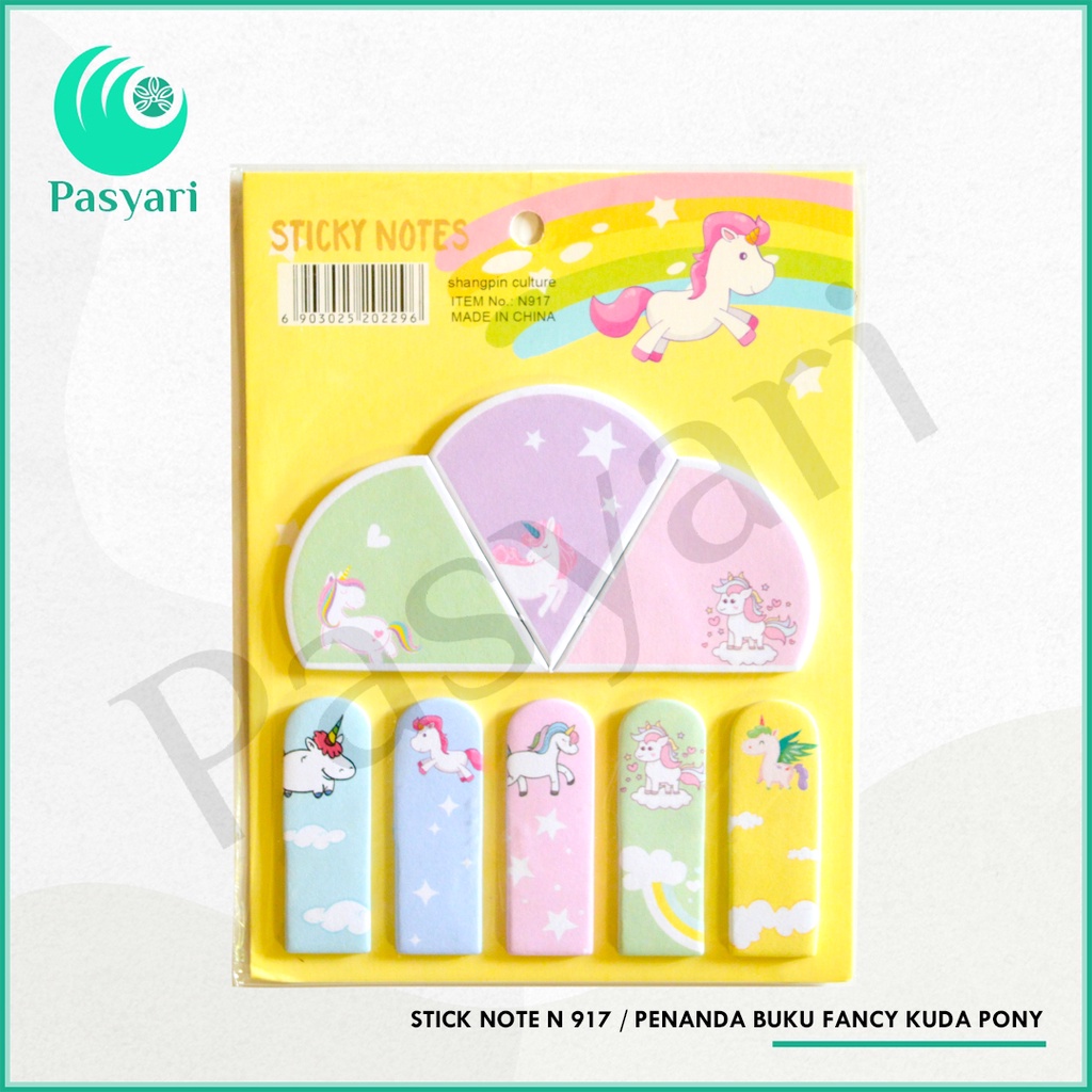 

STICK NOTE N 917 / penanda buku fancy kuda pony