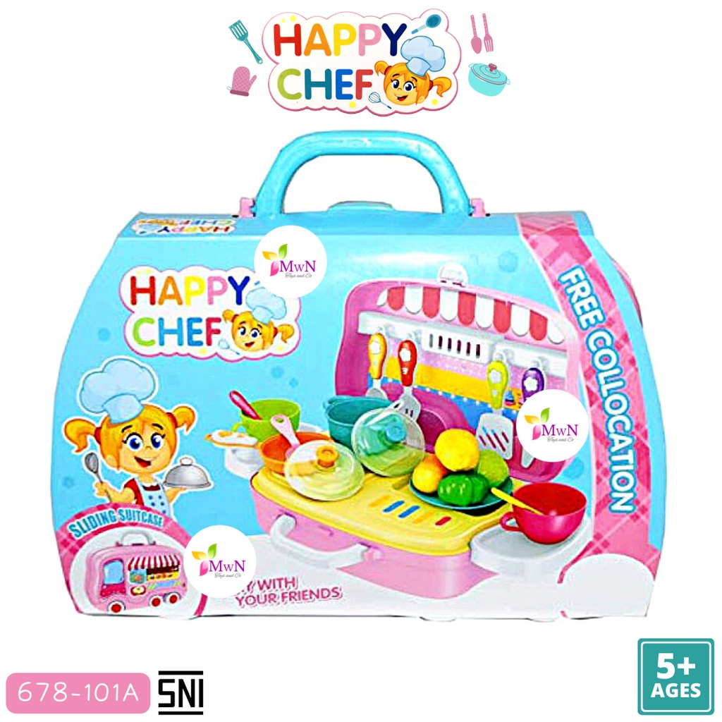 MWN Mainan Anak Happy Chef PINK No.678-101A