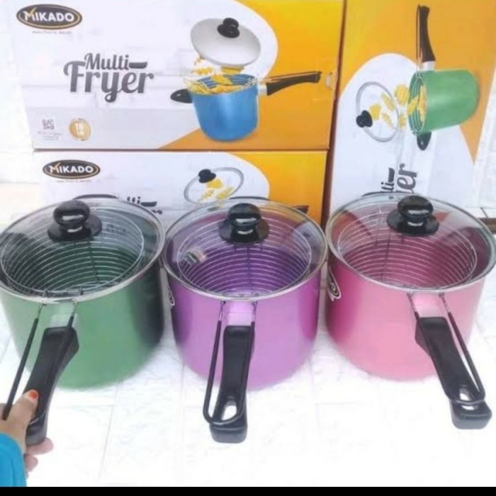 [Fryer] Multi Fryer Mikado Multi Deep Fryer Alumunium Maspion Panci Maspion [Dapur]