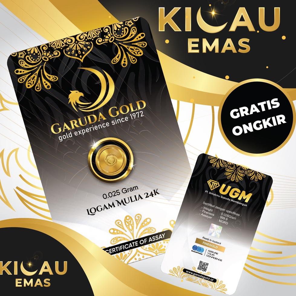 Stock Terbatas [Buy 3 Free Gold] Garuda Gold 0,025 Gram Emas Batangan Bersertifikat 24 Karat